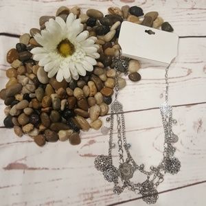 $ Silver Statement Chain Necklace - NWT!